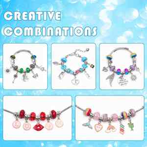 Wholesale 110pcs Bulk Beads & <b>Charms</b> Set Trendy DIY Jewelry <b>Bracelet</b> <b>Making</b> Accessories <b>Kit</b> Fashionable Toys - Product Image 3