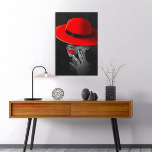 Donne nere pittura murale su tela <span class=keywords><strong>ritratto</strong></span> africano con cappello stampe macchine per pittura a olio su tela - Product Image 4