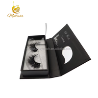 Faux cils synthétiques en bande transparente noire longue, faits à la main, naturels, en gros, OEM, marque privée, cils 3D en fourrure, 0,07 mm, effet moelleux
