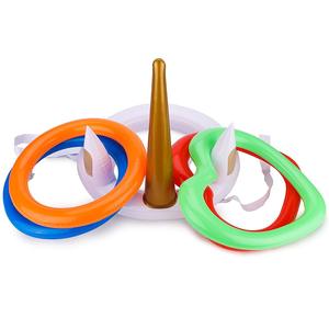 <b>Inflatable</b> Stackable Rings Toy With Numbers Letters And Animals For Infants And Toddlers 0 3 Years Old PVC Material - Product Image 2