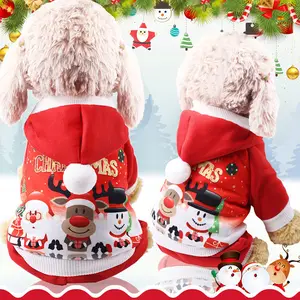 Рождественский свитер из флиса со старым снеговиком и оленем, одежда для собак и кошек, товары для осени и зимы