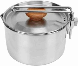 Utensilios de Cocina Portátiles de 1 Litro para Exteriores, con Mango Plegable y Bolsa de Malla, para Picnic, Camping y Cocina - Product Image 4