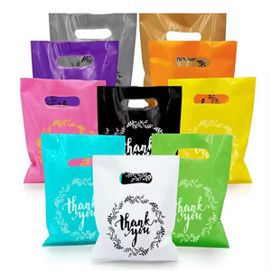 Tùy chỉnh dày LDPE hàng tạp hóa túi nhựa bao bì hàng hóa Túi Cảm ơn bạn tàu sân bay mua sắm túi nhựa với chết cắt xử lý - Product Image 6