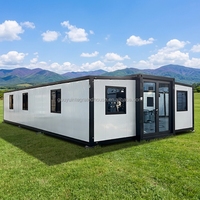 Casa Contenedor Modular Prefabricada de Lujo, Expandible, de 3 a 6 Dormitorios, 10 pies x 40 pies x 20 pies, Lista para Usar como Edificio de Oficinas