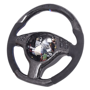 Volant de direction en fibre de carbone forgé sur mesure avec écran LED pour E46 M3, volant de course sportif, pièces de rechange automobiles - Product Image 4