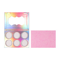 Palette de maquillage DIY en gros, nouveau design, marque privée : surligneur, fard à joues et fard à paupières
