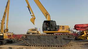 Goede Staat Onderwater 20 Ton 22M Lange Bereik Verlenging Arm Voor 320c Drijvende Ponton Graver Gebruikte Amfibische Graafmachine Motor Plc - Product Image 4