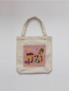 Bolsas de compras lisas de algodón orgánico 100% certificadas GOTS de alta calidad - Product Image 6