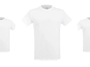 T-shirt en coton lourd 100 % pour homme, col rond, manches courtes, coupe oversize, uni, décontracté - Product Image 1