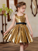 Robe de princesse élégante pour enfants, tenue de performance de piano, défilé, haute qualité, en stock, vente en gros