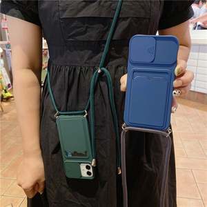 Laudtec Candy Crossbody Lanyard Carry Hang Strap Phone Case para iPhone 12 13 Pro Max Phone Case con Hand Body Strap Crossbody - Product Image 1