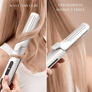 เครื่องจัดแต่งทรงผมอเนกประสงค์พร้อมเคลือบเซรามิก 5 ระดับอุณหภูมิสำหรับการยืดผมและม้วนผมแห้ง - Product Image 2