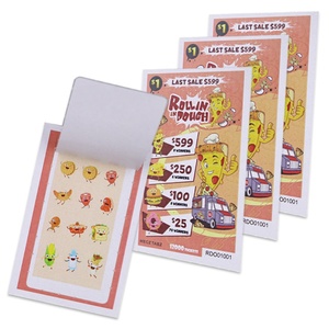 Tarjetas de Lotería Ecológicas con Impresión Digital, con Ventana y Sistema de Raspar para Ganar Premios - Product Image 1