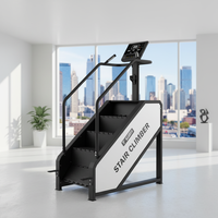 Machine de cardio-training professionnelle pour la montée d'escaliers avec écran tactile et personnalisation des couleurs - Équipement de fitness cardio