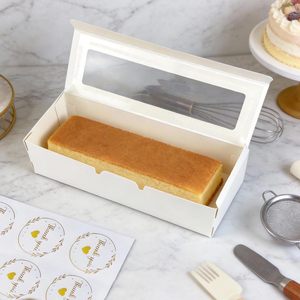 Cajas <span class=keywords><strong>para</strong></span> Macarons Blancas, Empaque <span class=keywords><strong>para</strong></span> Macarons, Contenedor <span class=keywords><strong>para</strong></span> Pastelería, Caja <span class=keywords><strong>de</strong></span> Regalo <span class=keywords><strong>para</strong></span> Postres con Ventana <span class=keywords><strong>para</strong></span> <span class=keywords><strong>Cumpleaños</strong></span> y San Valentín - Product Image 5