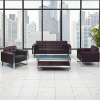 Modernes Sofa für Büro empfang Warten Leder Lobby Besucher Verlassen des Raumes Sofas Kunst Minimalist Chinese Business Rec