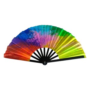 Custom Round Folding <b>Fan</b> Hand Small Carton Diy Folding <b>Fan</b> <b>Large</b> Bamboo <b>Fan</b> with Unique Design - Product Image 6