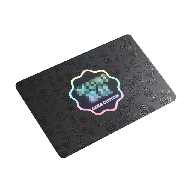 Custom Spot UV Printing Plastic Loyatly Card Hologram Stamp Matte Black PVC Gift Card Authenticity Warranty Card with Magnetic