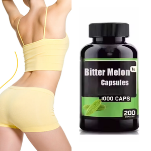 Extracto de semillas de melón amargo adelgazante de etiqueta privada, suplemento 10:1 de grado alimenticio de Ginseng, cápsulas de melón amargo vegano - Product Image 1