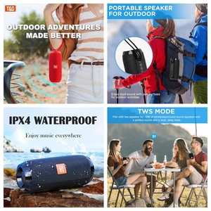 OEM T&amp;G TG117 <strong>Speaker</strong> Outdoor Mini Wireless for V5.3 Waterproof <strong>Speaker</strong> with <strong>USB</strong> TF/SD Support 10-15h Battery Life - Product Image 3