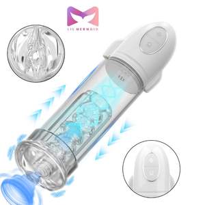 Bomba de Alargamiento de Pene <span class=keywords><strong>LIL</strong></span> Mermaid, Dispositivo de Masturbación con Succión para Fortalecimiento Masculino, TPE de Grado Médico, Modelo de Tamaño XHYS-M020-1 - Product Image 1