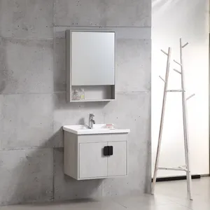 Móveis lavatórios modernos, de alta qualidade, montagem de parede, espelho, armário, estilo europeu, banheiro, armário