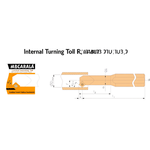 Internal Turning Tool R/L TA8078 Mini Positive Insert Turning Tool For Precision Machining - Product Image 2