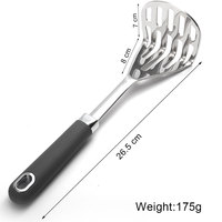 Triturador y Espremedor de Patatas de Acero Inoxidable, Antiadherente, para Alimentos