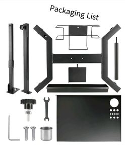 Мобильная рабочая станция для татуировки, портативный разборный регулируемый стол для татуировки, подставка для инструментов Post Mayo с выдвижным подносом для работы - Product Image 5