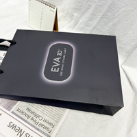Sacs en papier personnalisés de luxe pour chaussures, avec poignée et logo imprimé, pour boutiques de détail