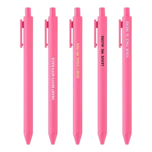 KACO Individuelle Gel-Stifte PURE rosa Farbe Fass 0,5 mm feiner Punkt Farbe Tinte Stifte-Set Schule Büro Heim Versorgung Stationär