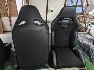 Sièges de course RECARO SR-S en cuir PVC noir de haute qualité, réglables, style sport, pour simulateur, en stock et prêts à être expédiés - Product Image 6