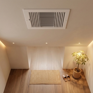 Rust-proof Modern Square ABS <strong>Plastic</strong> Ceiling Register CL128 3-Way Supply Air Diffuser HVAC <strong>Vent</strong> <strong>Cover</strong> for Bathroom Kitchen - Product Image 4