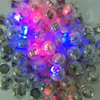 1,6cm Wasserdichte Vibrierende Blinkende LED Plastik Mini Rot & Blau Leuchtende Kugel für Halloween Hochzeit Weihnachten & Geburtstag