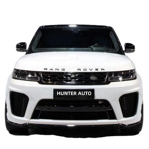 Front Upper Grille & Fender Set For 2014-2017 Range Rover Sport | Gloss Black 3-Piece Mesh Kit