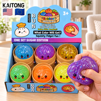KAITONG Grand jouet sensoriel anti-stress à remontée lente personnalisé pour enfants, jouets à presser Squishies en forme de dumpling