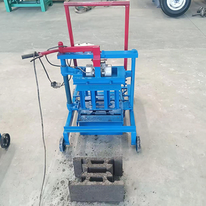 Nghiêng đẩy nhỏ di động rỗng xi măng khối máy gạch dây chuyền sản xuất với lõi lắp ráp động cơ không gạch - Product Image 6