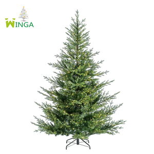 <span class=keywords><strong>Sapin</strong></span> de Noël artificiel de 210 cm en <span class=keywords><strong>sapin</strong></span> Nobilis, aiguilles mélangées PE/PVC haut de gamme, grand <span class=keywords><strong>sapin</strong></span> de Noël, personnalisation OEM disponible en gros - Product Image 1