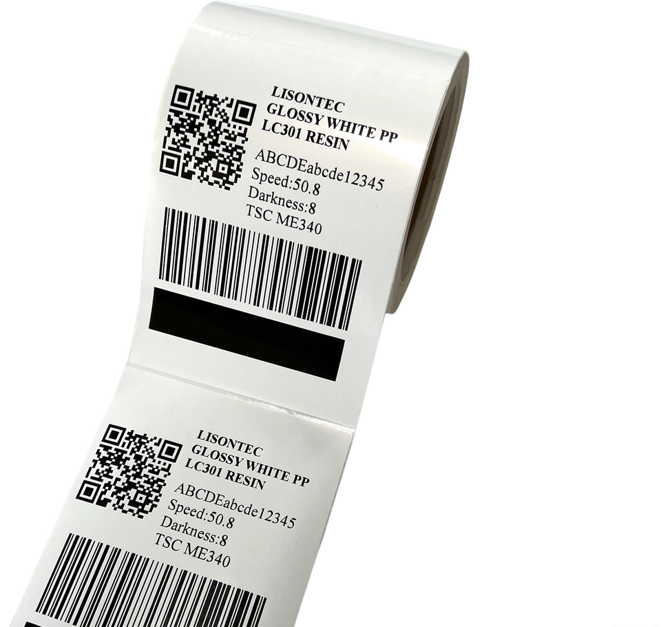 White Pp Sticker Example Hot Sale 4*6 Glossy White PP Polypropylene Label Self Adhesive Film ...