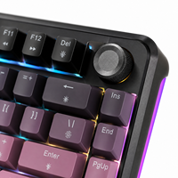 Clavier de jeu mécanique FIFINE GK4 à commutation à chaud, rétroéclairage RGB, filaire, disposition compacte, programmable, NKRO, clavier de bureau avec bouton multimédia