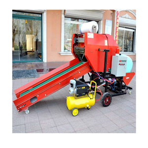 Automatic Silage Baling Machine <b>Mini</b> Corn Silage Baler Machine Silage Making Corn Straw Baler Machine - Product Image 1