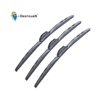 Deerxuan T191 Essuie-glaces multifonction 3 sections en caoutchouc naturel pour pare-brise de voiture, service OEM personnalisé universel