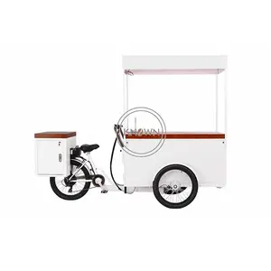 판매를 위한 아이스크림 전기 세발자전거 찬 음료를 판매하기를 위한 OEM 여름 휴일 화물 냉장고 자전거