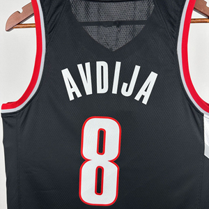 Broderie personnalisée en gros pour les Portland Trail Blazers # 00 # 0 # 1 # 8 maillots de <span class=keywords><strong>basket</strong></span>-ball en maille poly unisexe pour adultes, vente en gros transfrontalière - Product Image 4