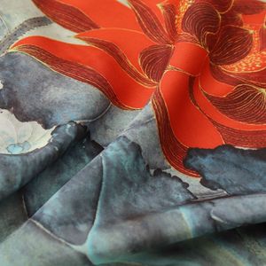 <span class=keywords><strong>Pigiama</strong></span> estivo da donna Yaoting in raso stampato, <span class=keywords><strong>leggero</strong></span>, con spalle scoperte, taglie forti, lussuoso, a maniche a tre quarti, <span class=keywords><strong>lungo</strong></span> e fresco - Product Image 4