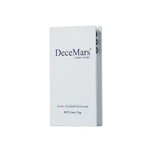 DeceMars ekstensi bulu mata bawah 5mm 6mm 7mm panjang 0.07mm 0.10mm