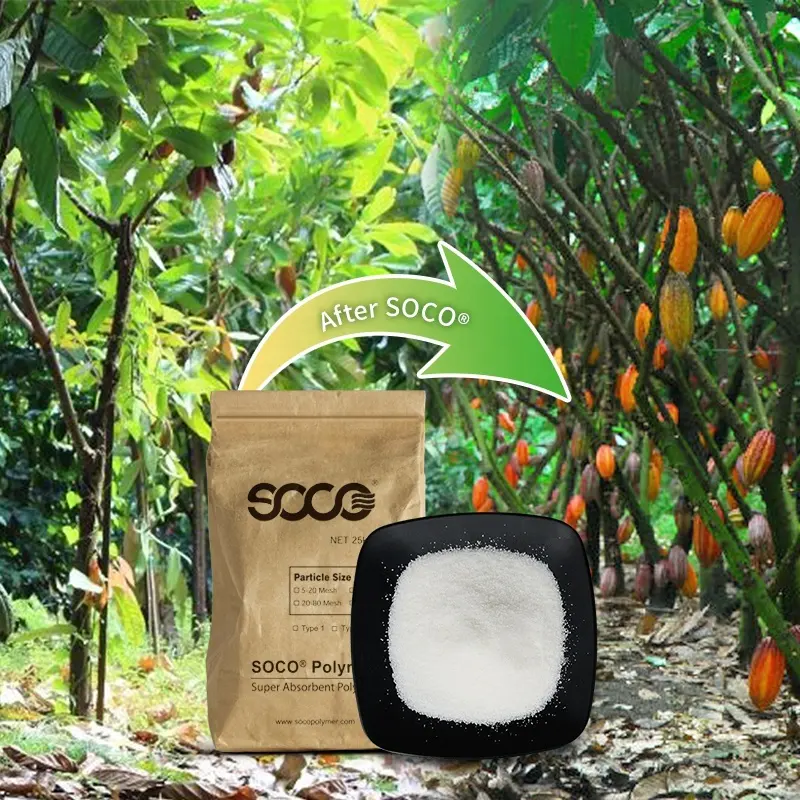 Polímero de gel para agricultura de seca, resistente à dropshipping para açúcar de casco em saint vincent granadines