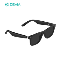 Audífonos Devia Open-Ear Bt 5.4, Resistentes al Agua IPX5, Protección UV400, Gafas con Ganchos para las Orejas, Cancelación de Ruido ENC para Deportes y Correr