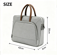 Sac à main pour ordinateur portable en Oxford imperméable, multi-poches, mallette pour ordinateur, sac de transport antichoc pour ordinateur portable, sac à bandoulière pour ordinateur portable professionnel