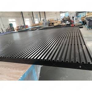 <span class=keywords><strong>Puerta</strong></span> de Garaje Moderna de Diseño Australiano, de Madera, con Lamas de Aluminio, Inclinable Automáticamente, de Montaje Empotrado - Product Image 5
